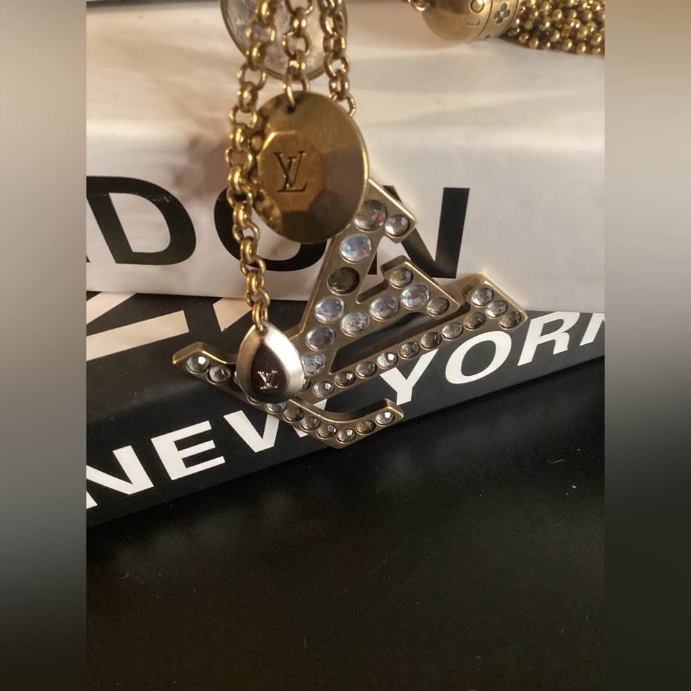 Authentic Louis Vuitton Monogram Tassel Caprice Key Holder/ Bag Charm With Box - Picture 6 of 8